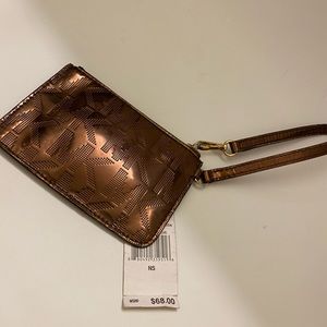 Michael Kors Metallic Wristlet